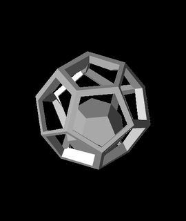projetado dodecaedro 3d print model - Mito3D