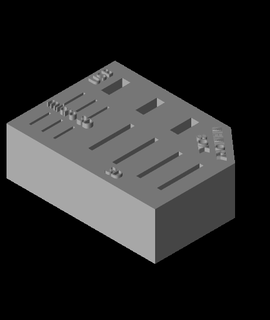 tasarlanmış hafıza kartları USB organizatör 3d print model - Mito3D