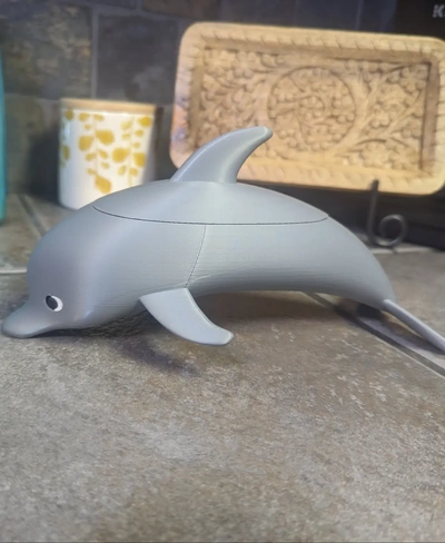 desk dolphin - 3d by rwbdesigns on thangs 3d print model - Mito3D
