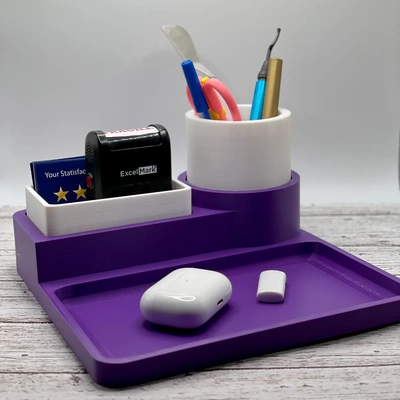 desk organizer - 3d by noobprinting on thangs 3d print model - Mito3D