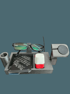 desk organizer box v4stl - solarp 3d print model - Mito3D