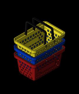 desk shopping basket support free 3d model thangs 3d print model - Mito3D