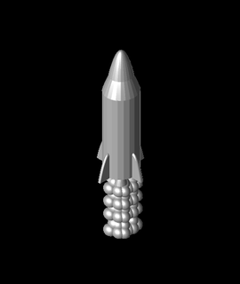 bureau jouet fusée Cyrus souhait 3d print model - Mito3D