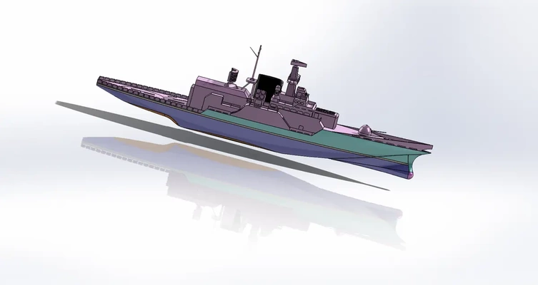 destroyer stl 3d by boru teşekkürler 3d print model - Mito3D