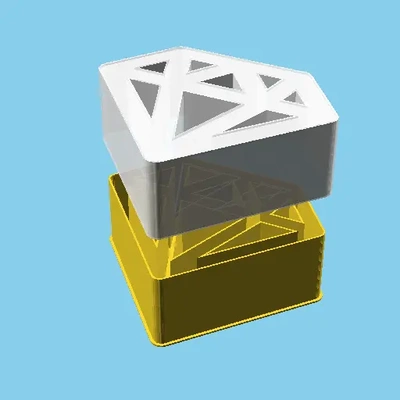 elmas iç içe geçmiş kutu v1 3d by ppac teşekkürler 3d print model - Mito3D
