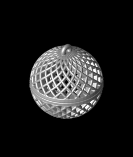 diamante enfeite recipiente abrir casa jardim 3d print model - Mito3D