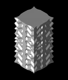 diamante quadrado vaso 3d modelo conceitos selcouth 3d print model - Mito3D