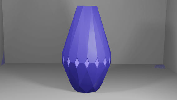 diamant vase cl impression 3d print model - Mito3D