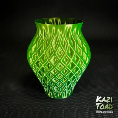 diamond vase no 6 - 3d by kazi toad on thangs mode spiral spiralize tire hobbies & leisure crafts 3d print model - Mito3D