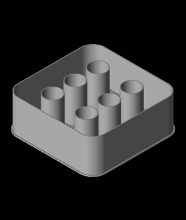 dado viso 6 nidible scatola v1 ppac 3d print model - Mito3D
