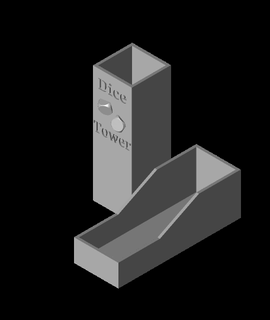 dice tower docmattw 3d print model - Mito3D