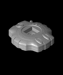 digimon digivice crest courage 3d model thangs 3d print model - Mito3D