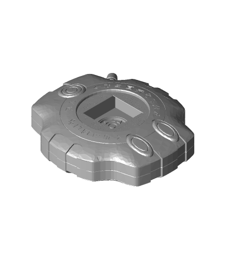 digimon digivice crête courage embl 3d modèle 3D print model - Mito3D