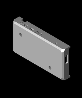 digital compasso calibre bateria mod 3d print model - Mito3D
