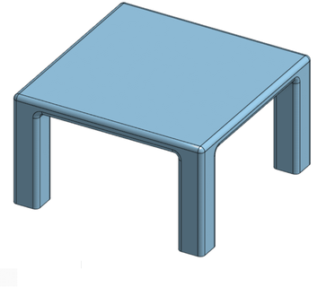 dining table - luna roberts 3d print model - Mito3D