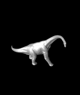 dinosaurio mamenchisaurus generado revo 3d modelo gracias 3d print model - Mito3D