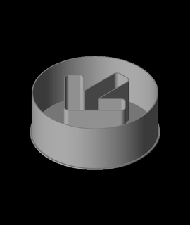 disco seta nestable caixa v1 3d print model - Mito3D