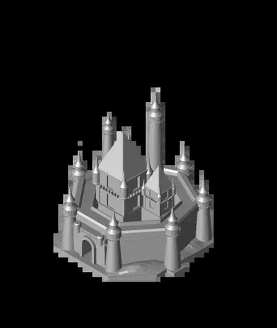 disney castle - poly 3d by jex7 on thangs 3d print model - Mito3D