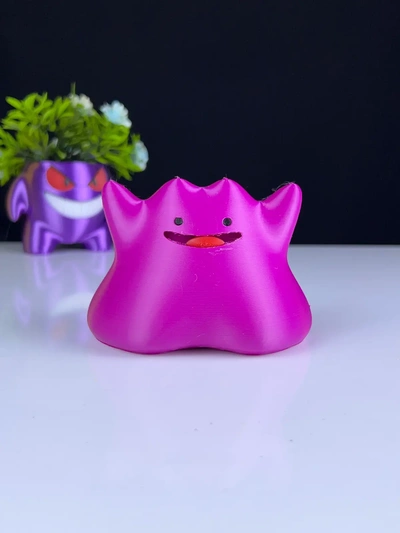 ditto - multicolor 3d by pressprint on thangs pokemon 3d print model - Mito3D