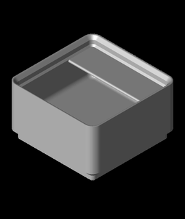 divider box 1x1x3 1-compartmentstl 3d print model - Mito3D