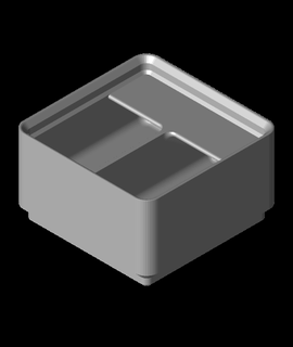 divisor caixa 1x1x3 2 compartmentstl 3d print model - Mito3D