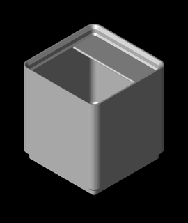 divisor caja 1x1x6 1 compartmentstl 3d print model - Mito3D