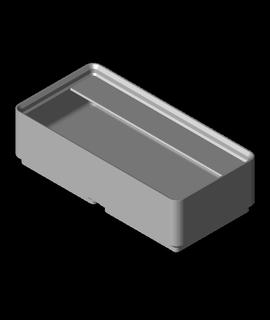 divider box 2x1x3 1-compartmentstl 3d print model - Mito3D