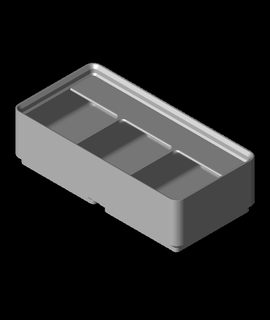diviseur boîte 2x1x3 3 compartmentstl 3d print model - Mito3D