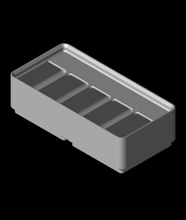 divider box 2x1x3 5-compartmentstl 3d print model - Mito3D