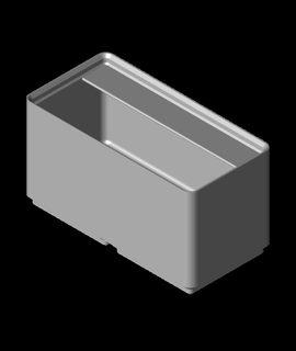 divider box 2x1x6 1-compartmentstl 3d print model - Mito3D