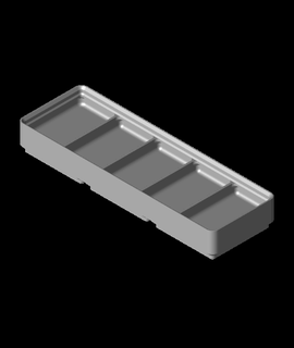Teiler Box 3x1x2 5 compartmentstl 3d print model - Mito3D