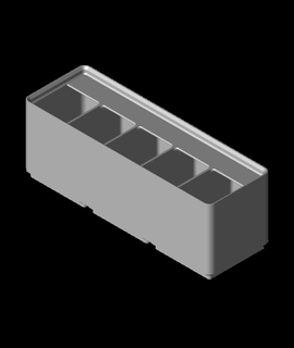divider box 3x1x6 5-compartmentstl 3d print model - Mito3D