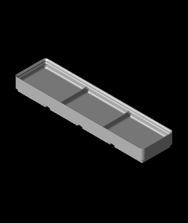 divider box 4x1x2 3-compartmentstl 3d print model - Mito3D