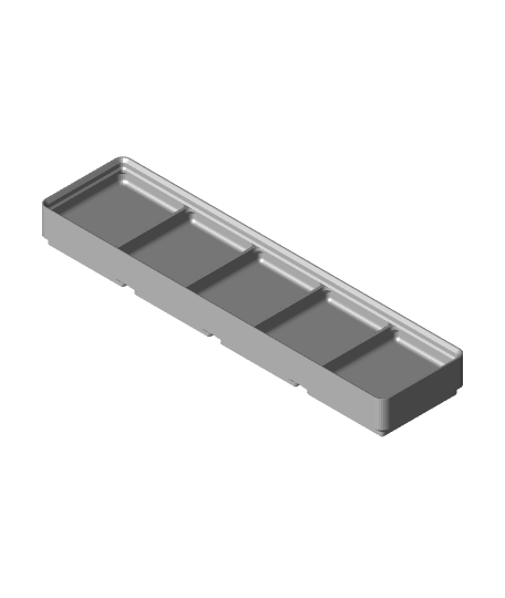 bölen Kutu 4x1x2 5 compartmentstl 3D print model - Mito3D