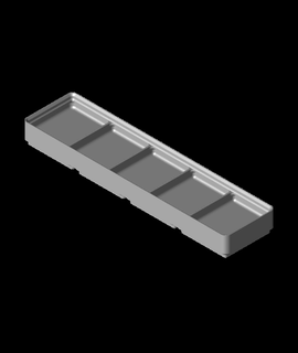 divider box 4x1x2 5-compartmentstl 3d print model - Mito3D