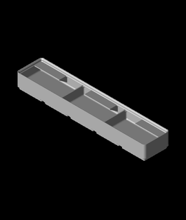 divider box 5x1x3 3-compartmentstl 3d print model - Mito3D