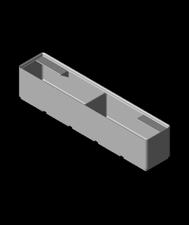 divider box 5x1x6 2-compartmentstl 3d print model - Mito3D