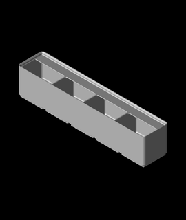 divisor caja 5x1x6 4 compartmentstl 3d print model - Mito3D