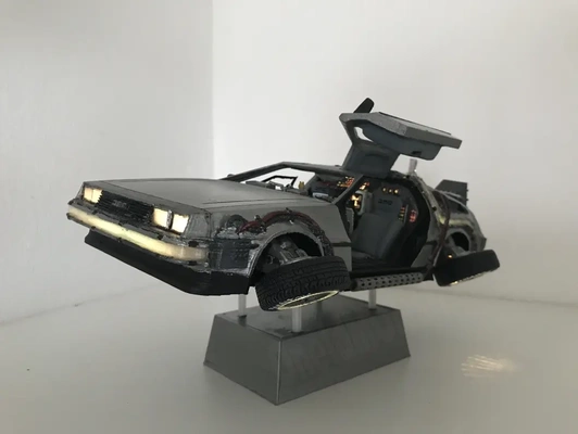 diy delorean time machine lights - 3d by layerlux3d on thangs 3d print model - Mito3D