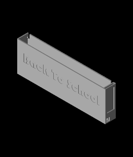 bricolaje diy colegio dispensador lápices 3d modelo gracias 3d print model - Mito3D