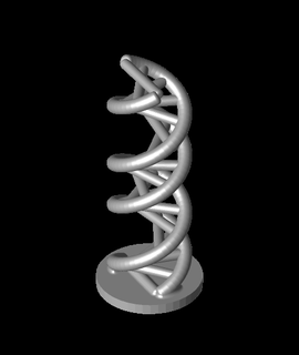DNA model 3d Doğrulanmış teşekkürler 3d print model - Mito3D