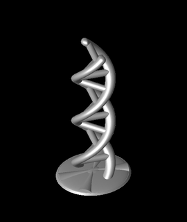 ADN ray diffraction base 3d modèle 3d print model - Mito3D
