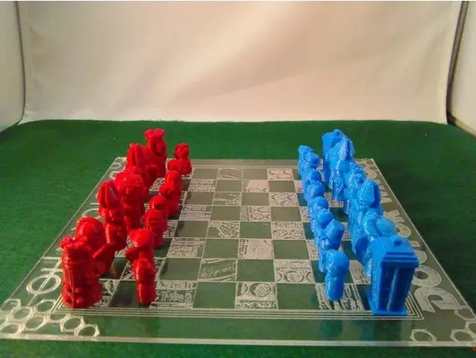 arzt who schach 2018 3d by pprofessor on danke spiele tafel abstrakt strategie 3d print model - Mito3D