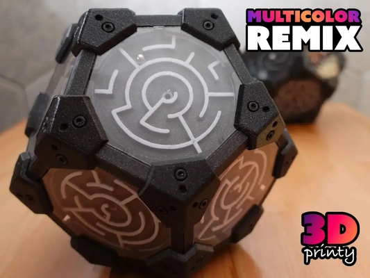dodecahedron maze multicolor remix - 3d by 3dprinty on thangs 3d print model - Mito3D