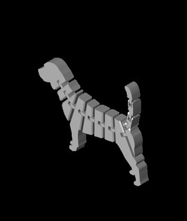 dog flex 2 troop 3d print model - Mito3D