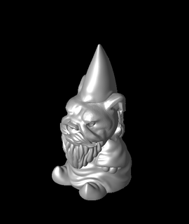 chien gnome impression canard cheval 3d print model - Mito3D