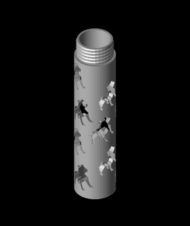 Hund Bleistift Tube einfach drucken Zuhause Haus Garten 3d print model - Mito3D