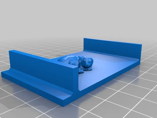 dog sleeping beneath bed figure - led illuminated 3d by timid possum on thangs 3d print model - Mito3D