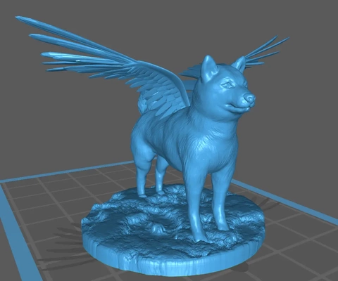cão asas stl 3d by rexor400 on 3d print model - Mito3D