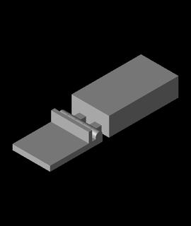 dominó Reiniciar blanco 3d modelo chuuckaduuck gracias 3d print model - Mito3D